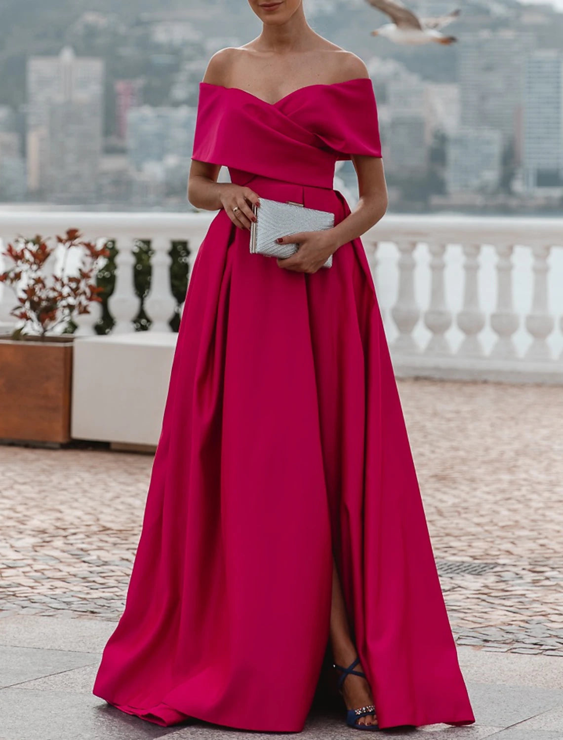Evening Dress Wedding Guest Party Dress Celebrity Style Dress Formal W
