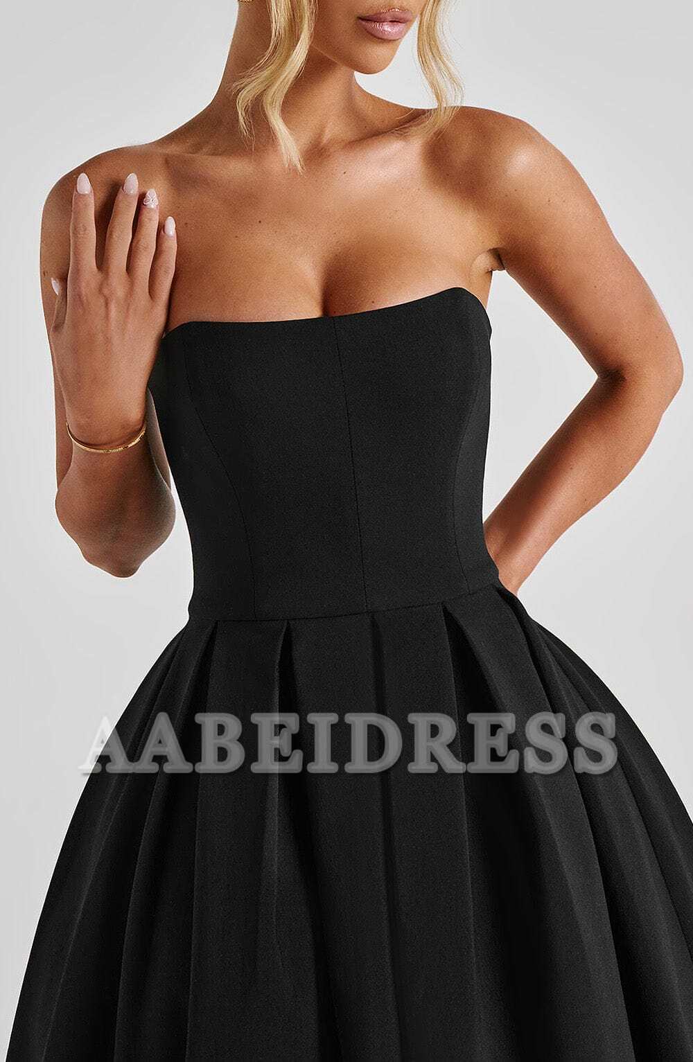 Formal Wear Dresses Bridesmaid Dresses A Line Strapless Backless Elegant Exquisite Dresses Wedding Guests Dresses