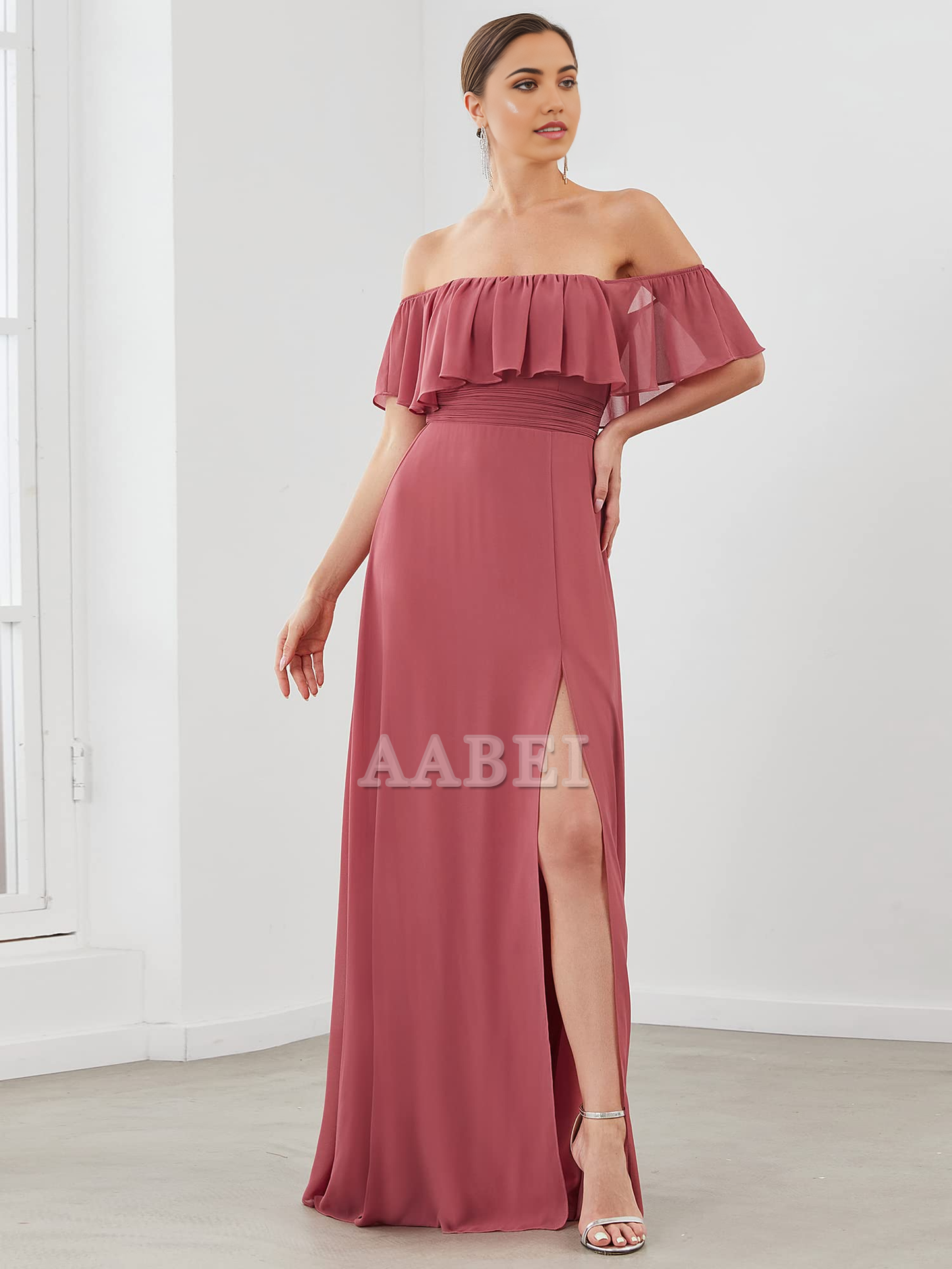 Bridesmaid Dresses Off The Shoulder Bridesmaid Dresses Side Split Beach Maxi Formal Dress Wedding Guest Dresses