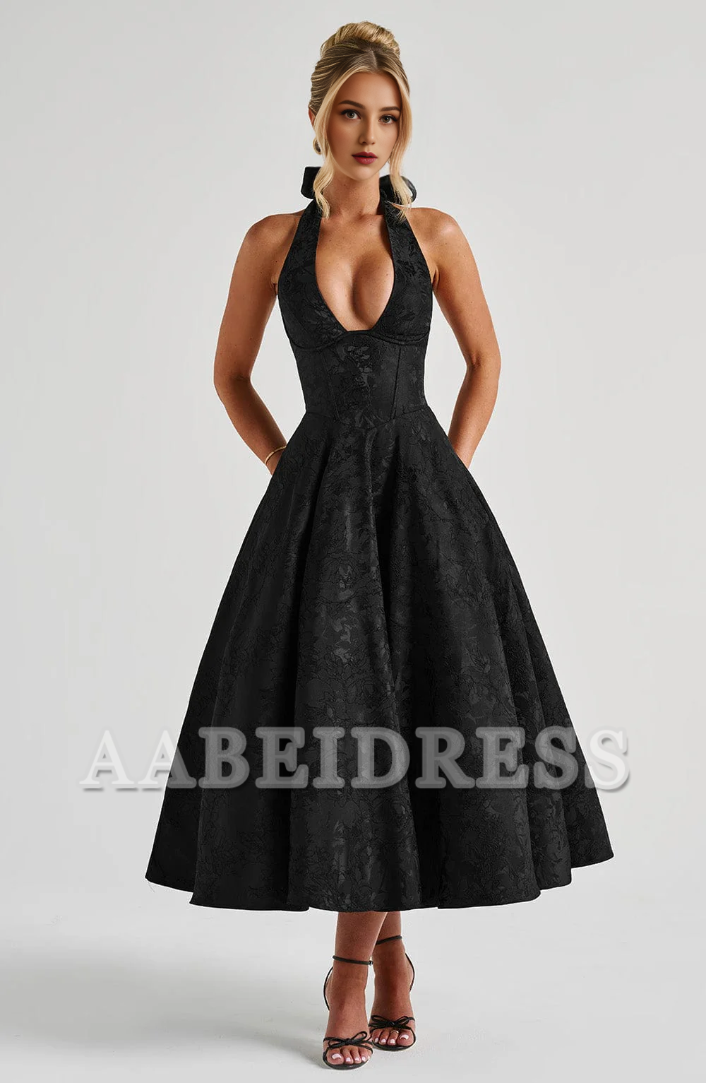 Formal Wear Dresses Bridesmaid Dresses A Line Plunge Neckline Backless Sexy Dresses High Quality Wedding Guests Dresses