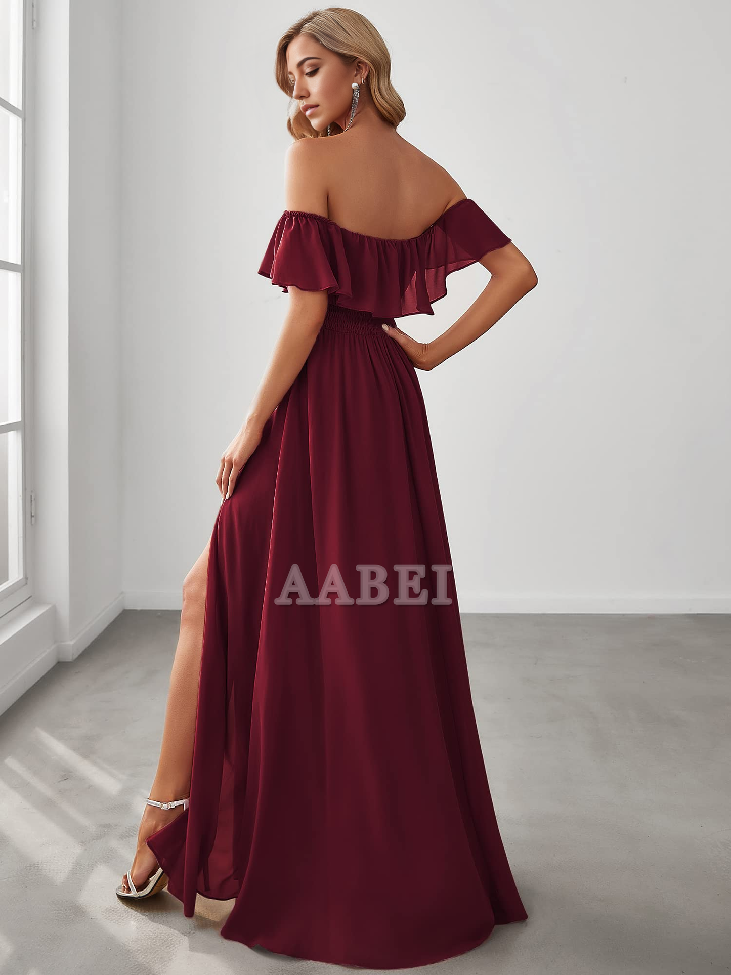 Bridesmaid Dresses Off The Shoulder Bridesmaid Dresses Side Split Beach Maxi Formal Dress Wedding Guest Dresses