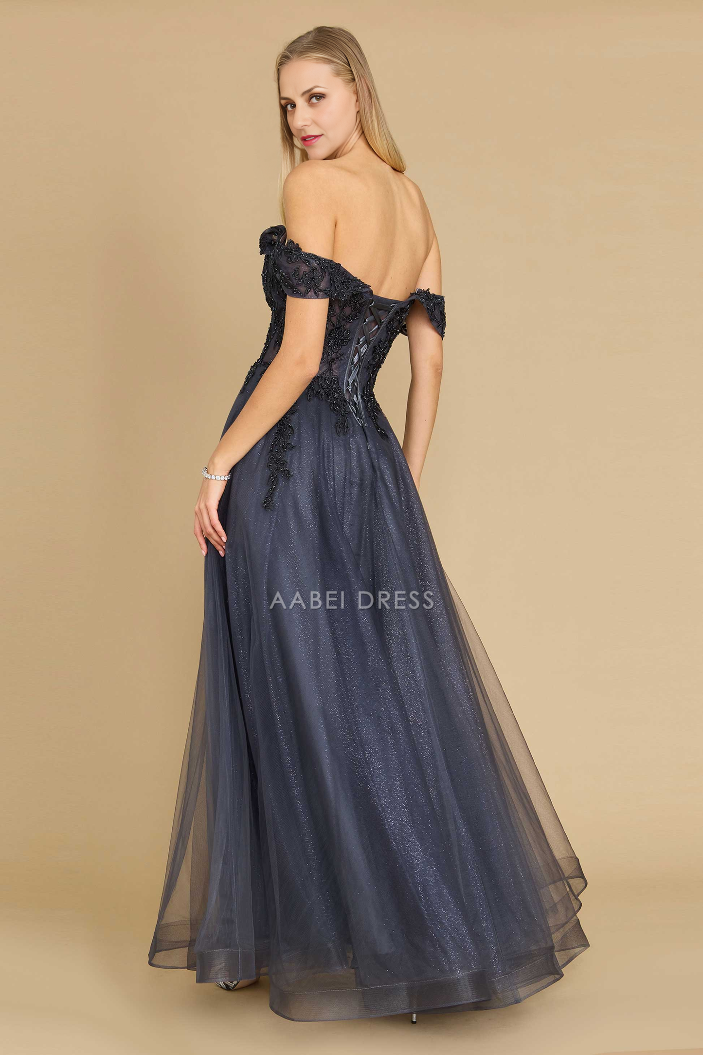 AABEI DRESS Formal Wear Dresse Gorgeous A Line Off Shoulder Sweetheart Neckline Sparkling Elegant Long Mother Of The Bride Dress