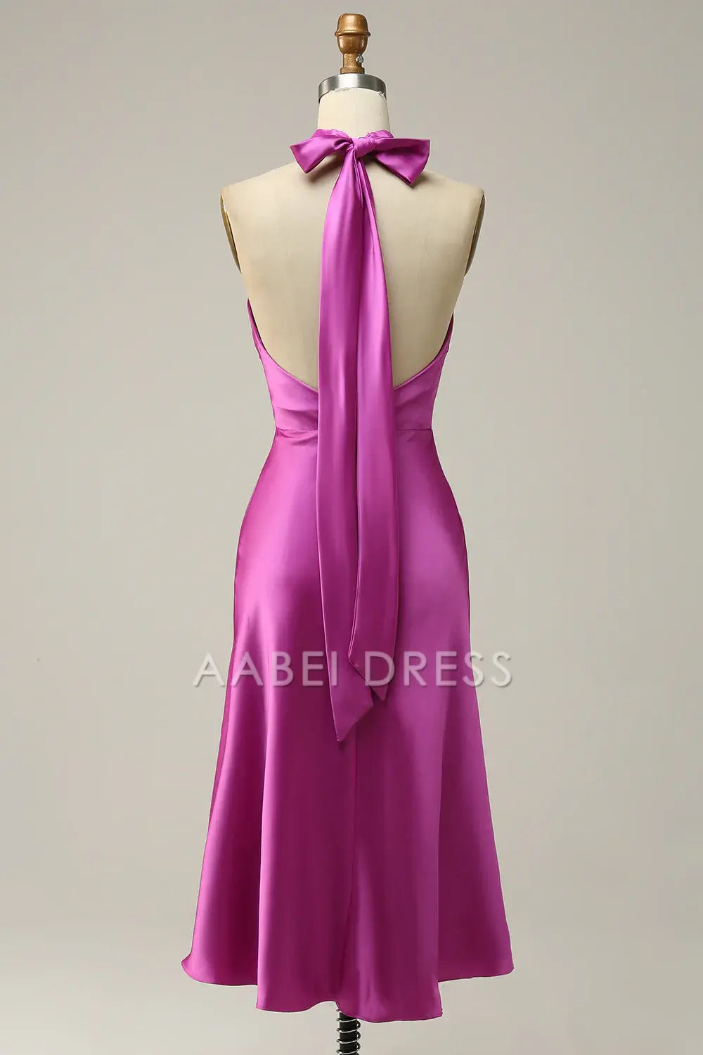 AABEI DRESS Hot Sale Prom Dress Fashion Sheath Halter Neck Open Back Short Skirt Simple Formal Dress