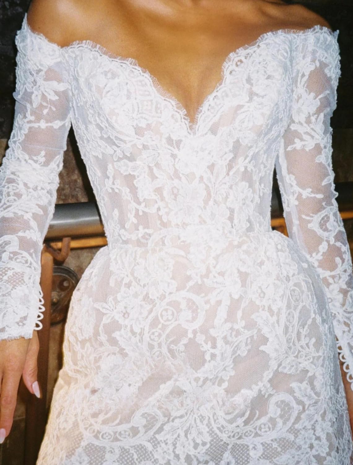 Wedding Dress Lace Bridal Dresses Long Sleeves Mini Formal Dresses