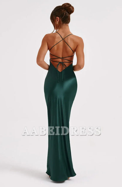 Formal Wear Dresses Prom Dresses Mermaid Spaghetti Strap Backless Sheath Charming Dresses Exquisite Wedding Guests Dresses