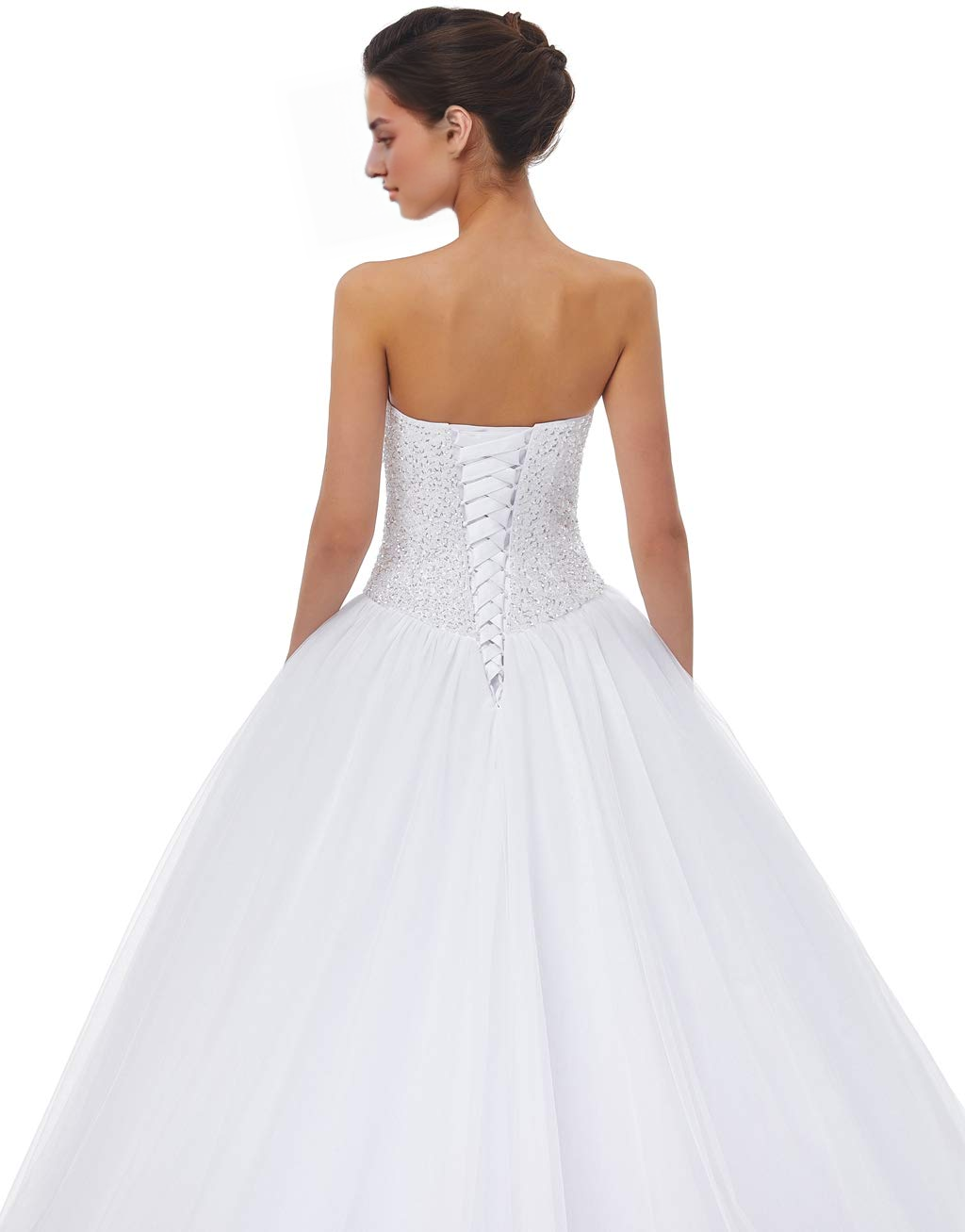 Wedding Dress A-line Sweetheart Tulle Train Atmosphere Formal Women's Dresses