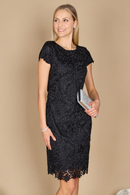 AABEI DRESS Formal Wear Dresse Elegant Round Neck Lace Straight Evening Dress Short Mother Of The Bride Dress