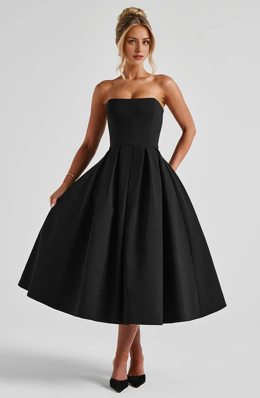 Formal Wear Dresses Bridesmaid Dresses A Line Strapless Backless Elegant Exquisite Dresses Wedding Guests Dresses