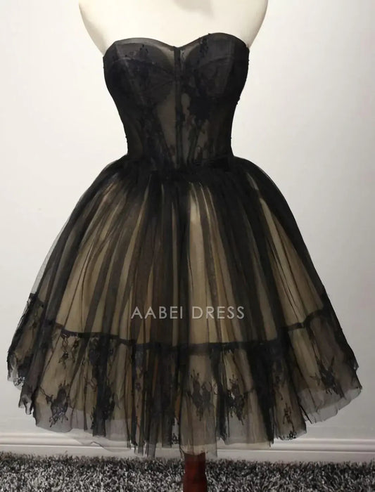 AABEI DRESS Party Dress A-Line Off Shoulder Sweetheart Lace Homecoming Dress