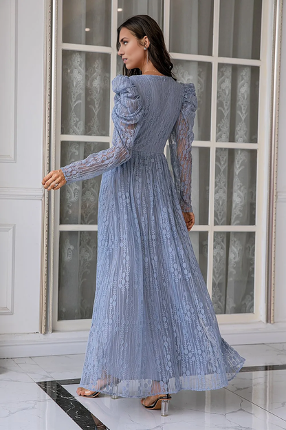 Mother of the Bride Dress Lace Long with Sleeves