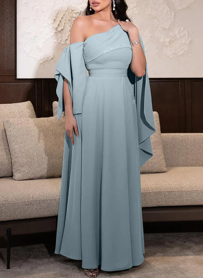 Mother Of The Bride Dresses Sheath One Shoulder Floor Length