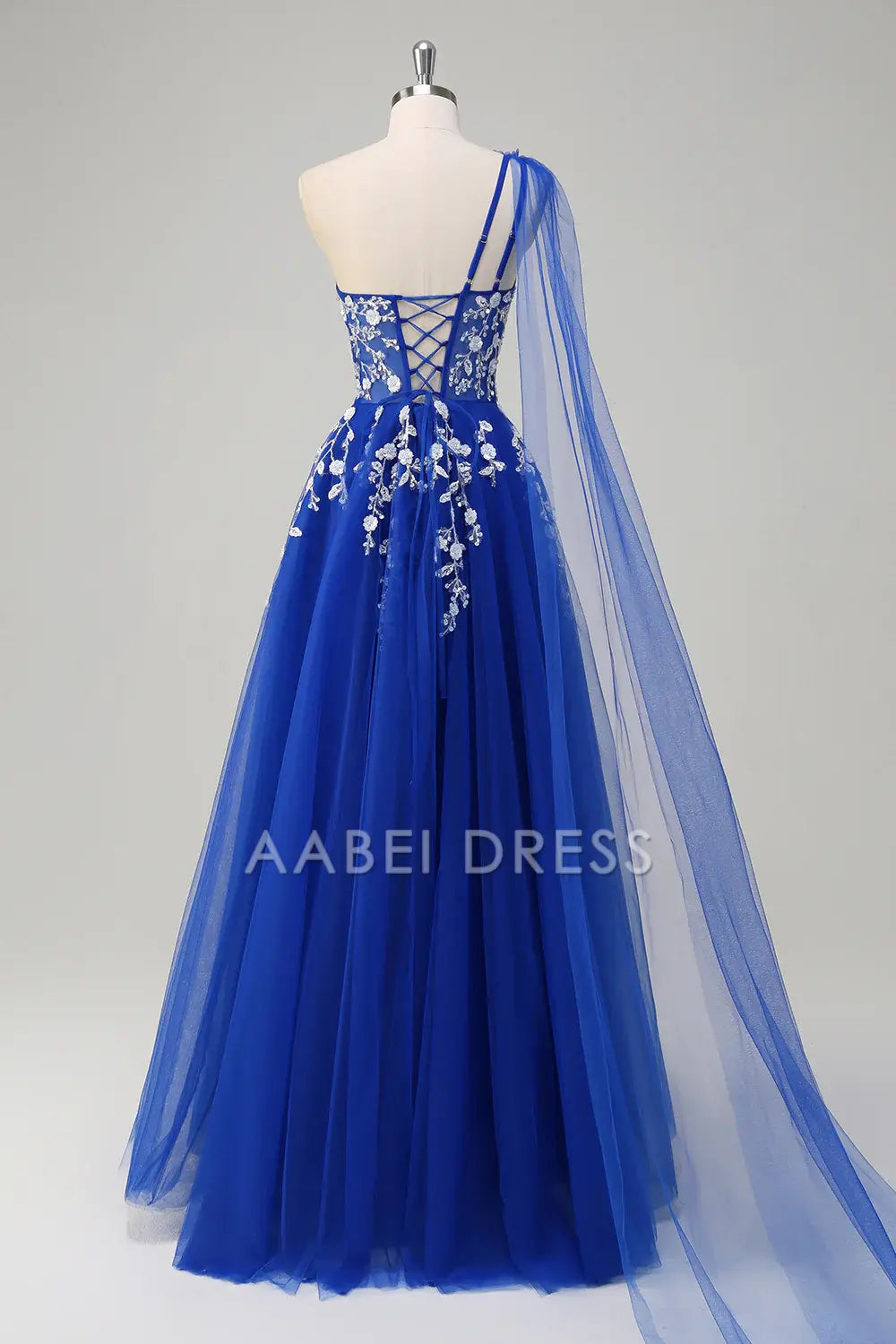 AABEI DRESS Hot Sale Prom Dress Gorgeous A-Line One Shoulder Corset Romantic Floral Long Party Dress