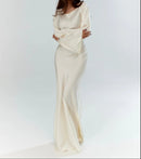 Autumn Winter Dress Long Sleeved Trumpet Sleeves Mermaid Cultivate oneself Elegant Long Length Evening dress