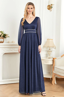 Mother of the Bride Dress Elegant Long Sleeves