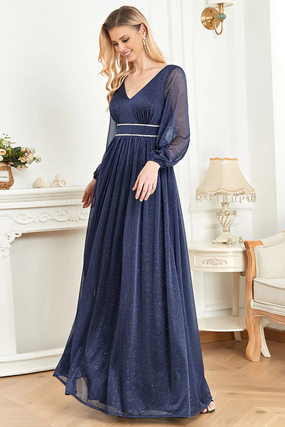 Mother of the Bride Dress Elegant Long Sleeves