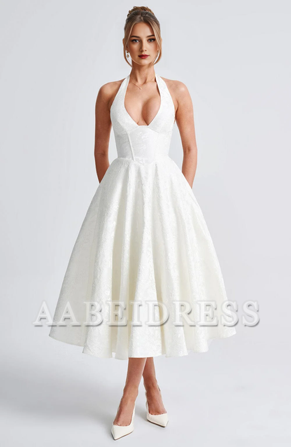 Formal Wear Dresses Bridesmaid Dresses A Line Plunge Neckline Backless Sexy Dresses High Quality Wedding Guests Dresses