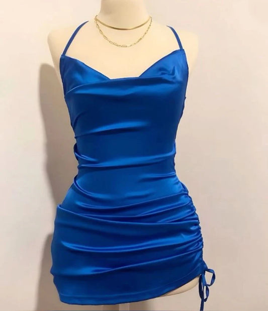 AABEI DRESS Short Party Dress Spaghetti Strap Pleated Charming Sexy Homecoming Dress