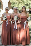 Bridesmaid Dress Simple Cross Straps Back