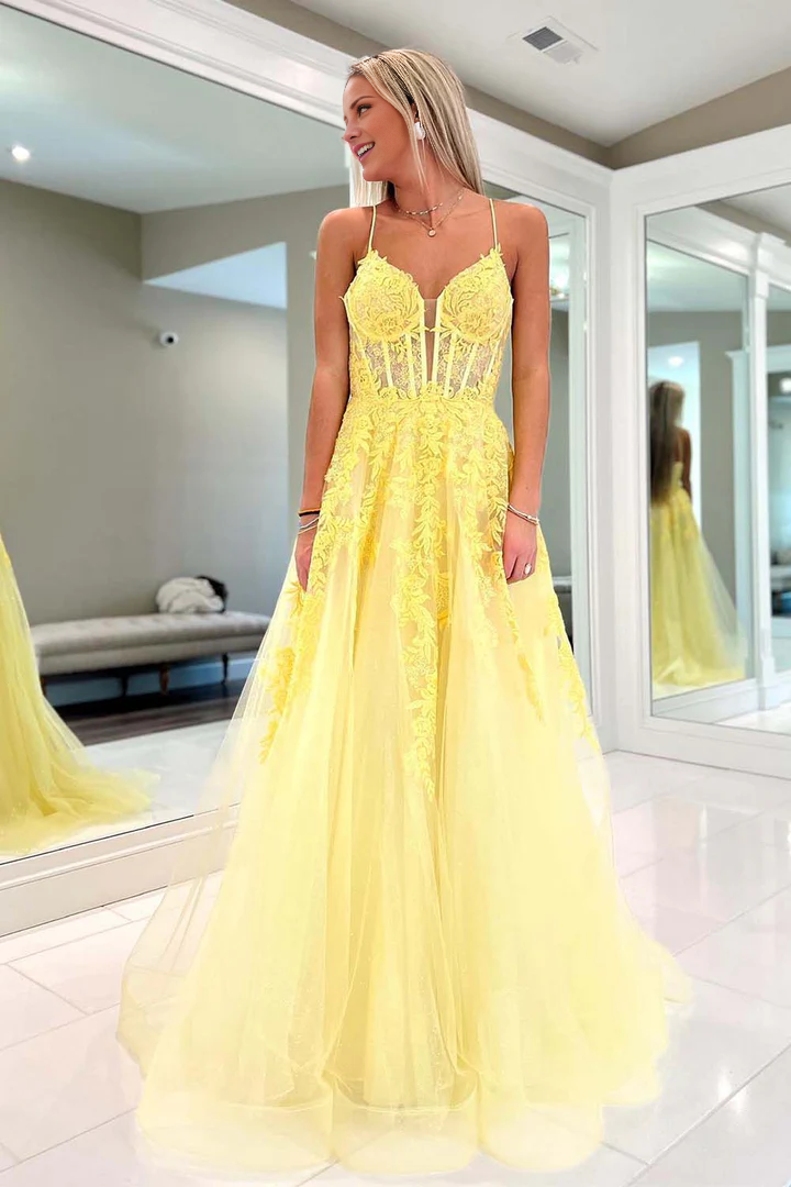 Prom Dress A-Line Flower Arrangement Dress