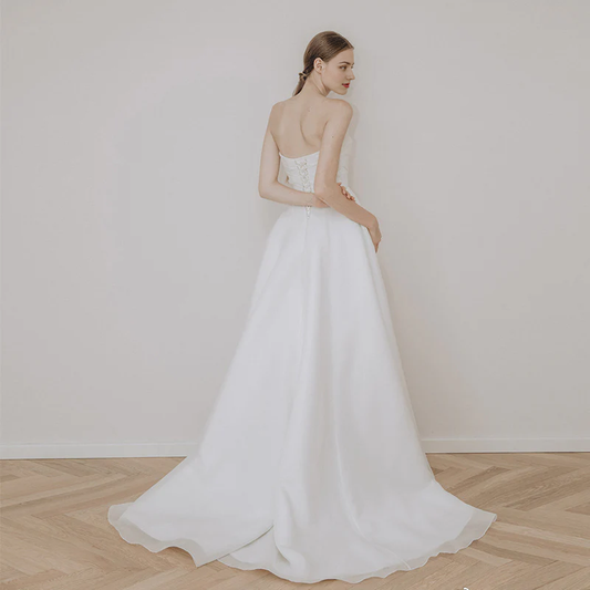 Wedding Dress V Neck Mermaid Cultivate oneself Backless Sexy Personality Bride Dress Formal Wear Dresses（复制）