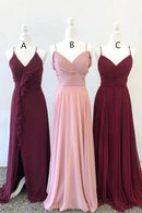 Bridesmaid Dresses Charming Chiffon A-line Simple Gowns