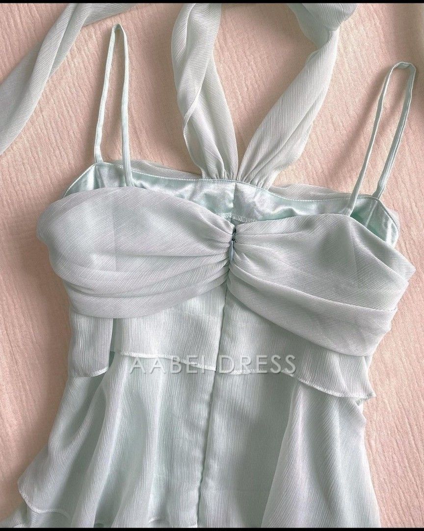 AABEI DRESS Short Party Dress Fashion Spaghetti Strap Tiered Ruched Vintage Homecoming Dress