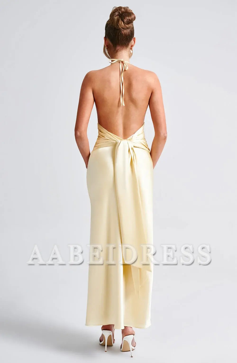 Formal Wear Dresses Bridesmaid Dresses Cowl Neckline Backless Side Fork Sexy Charming Dresses Wedding Guests Dresses