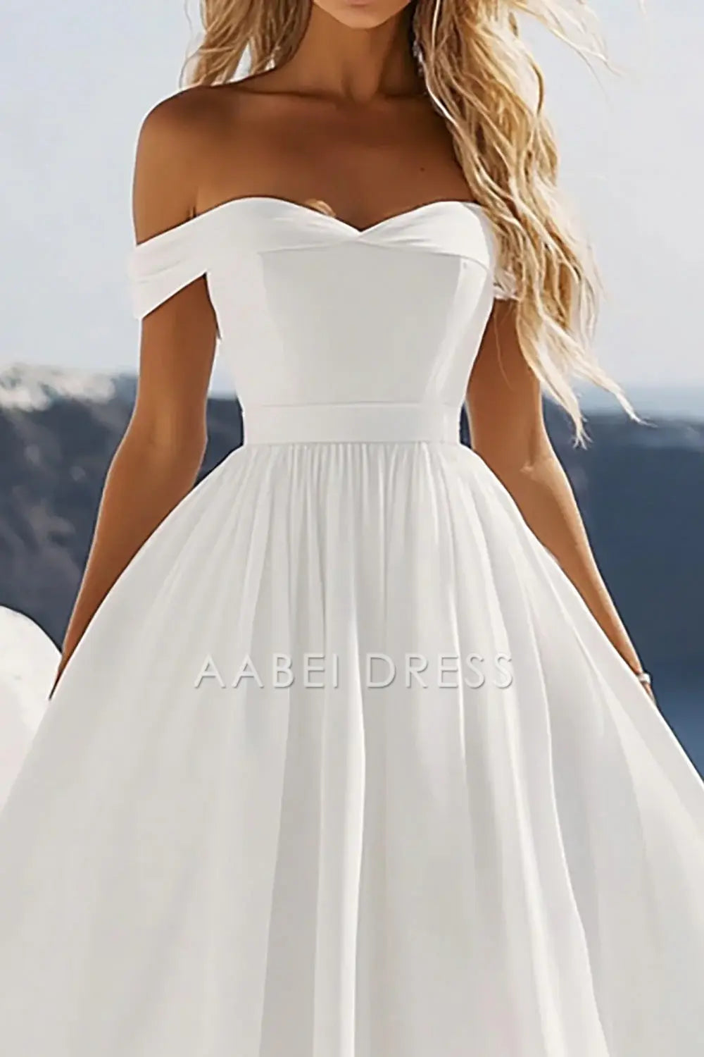 AABEI DRESS Hot Sale Homecoming Dress Simple A Line Off The Shoulder Elegant Graduation Dress