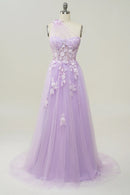 AABEI DRESS Hot Sale Prom Dress Exquisite A Line One Shoulder With Romantic Appliques Long Formal Dress