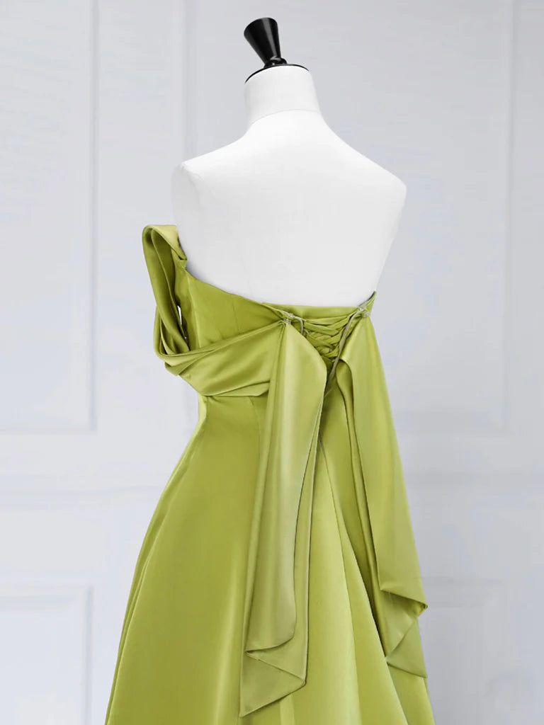 Atmosphere A-Line Satin Off Shoulder Long Prom Dress Long Formal Luxury Dignified Party dress