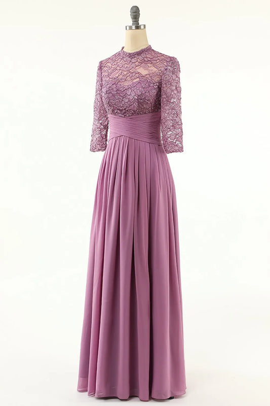 Mother Of the Bride Dress Chiffon Long with Lace