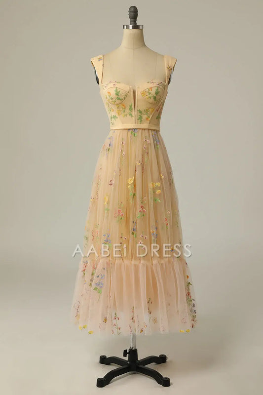 AABEI DRESS Hot Sale Prom Dress Exquisite A Line Sweetheart Embroidery Fantastic Long Party Dress