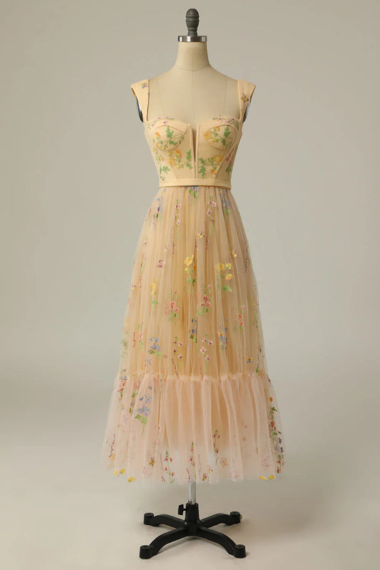 AABEI DRESS Hot Sale Prom Dress Exquisite A Line Sweetheart Embroidery Fantastic Long Party Dress