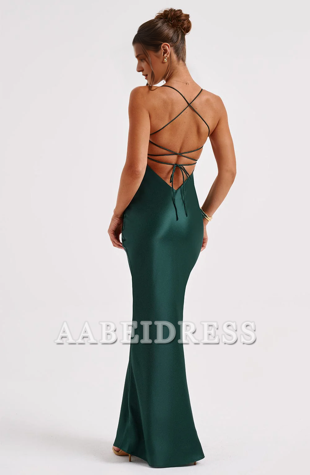 Formal Wear Dresses Prom Dresses Mermaid Spaghetti Strap Backless Sheath Charming Dresses Exquisite Wedding Guests Dresses