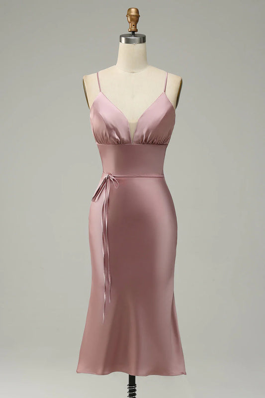 AABEI DRESS Hot Sale Prom Dress Elegant Simple Sheath Spaghetti Strap Sweetheart Short Skirt Formal Dress