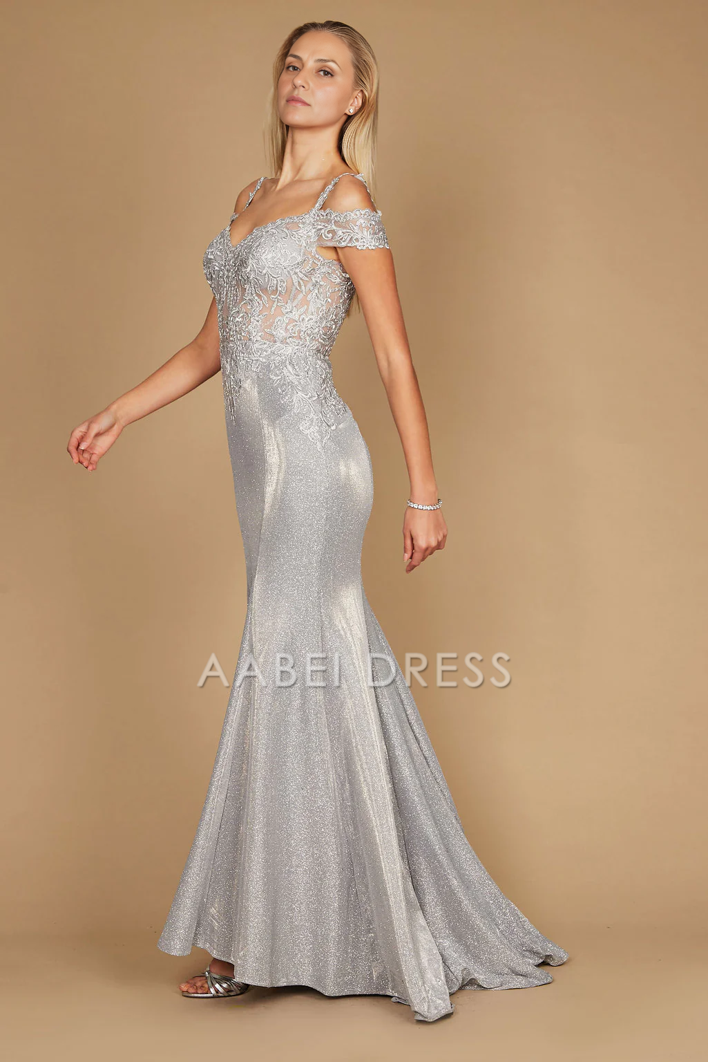 AABEI DRESS Formal Wear Dresse Exquisite Mermaid Off Shoulder Lace Applique Fashion Mother Of The Bride Dress