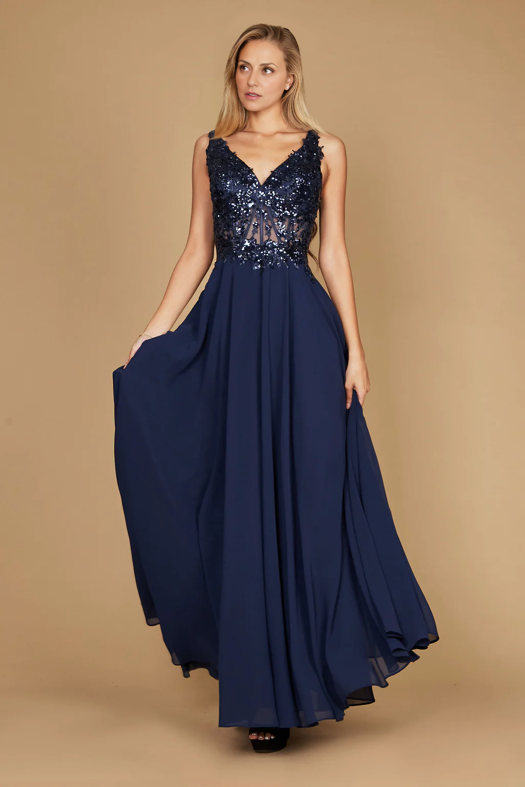 AABEI DRESS Formal Wear Dresse Elegant A Line V Neck Sleeveless Long Mother Of The Bride Dress
