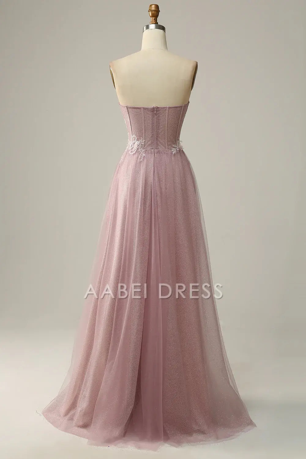 AABEI DRESS Hot Sale Prom Dress Elegant A Line Off Shoulder Sweetheart Tulle Flower Sparkle Long Party Dress