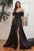 AABEI DRESS Formal Wear Dresse Off Shoulder Spaghetti Strap Sweetheart Lace Applique Side Fork Fashion Mother Of The Bride Dress