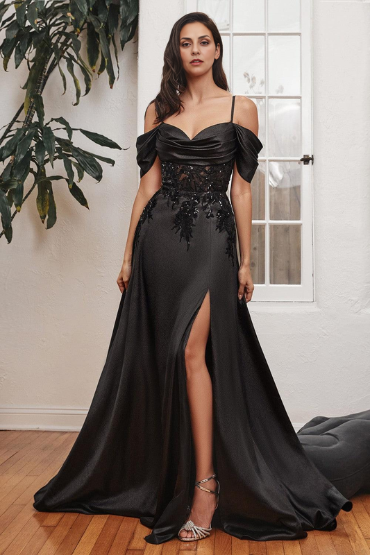 AABEI DRESS Formal Wear Dresse Off Shoulder Spaghetti Strap Sweetheart Lace Applique Side Fork Fashion Mother Of The Bride Dress