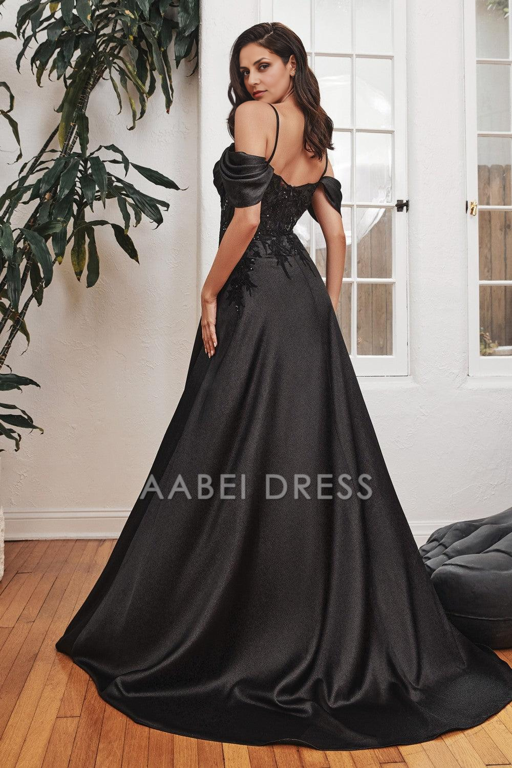 AABEI DRESS Formal Wear Dresse Off Shoulder Spaghetti Strap Sweetheart Lace Applique Side Fork Fashion Mother Of The Bride Dress