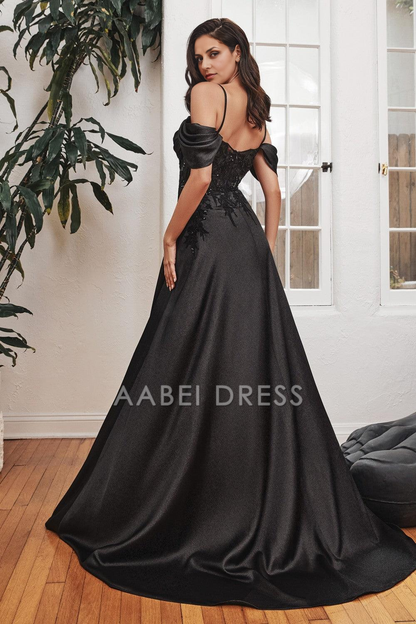 AABEI DRESS Formal Wear Dresse Off Shoulder Spaghetti Strap Sweetheart Lace Applique Side Fork Fashion Mother Of The Bride Dress