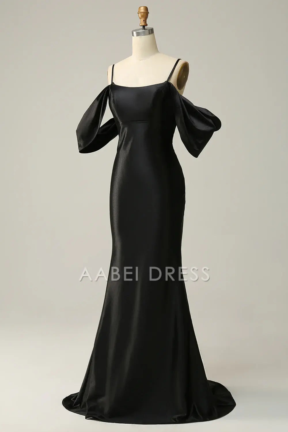 AABEI DRESS Hot Sale Prom Dress Charming Mermaid Cold Shoulder Spaghetti Strap Backless Fashion Long Party Dress