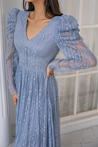 Mother of the Bride Dress Lace Long with Sleeves