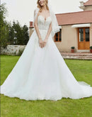 Fall November December New Pattern Wedding Dress Lace Applique Sweetheart Dress Excluding veil