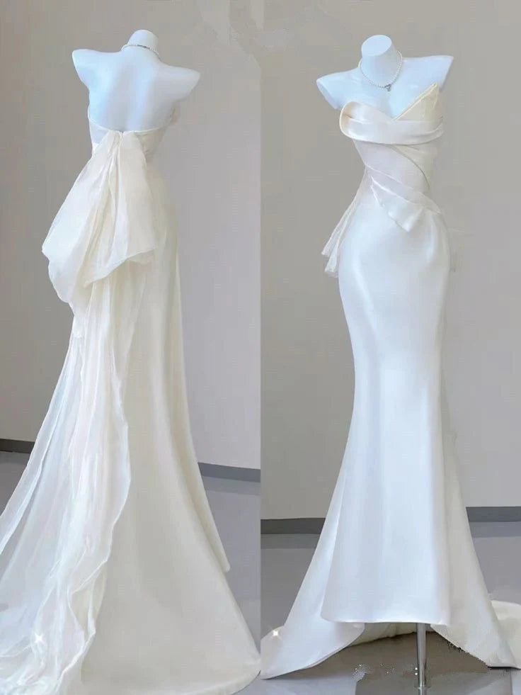 Wedding Dress Sweetheart Mermaid Cultivate oneself Long Formal Dresses