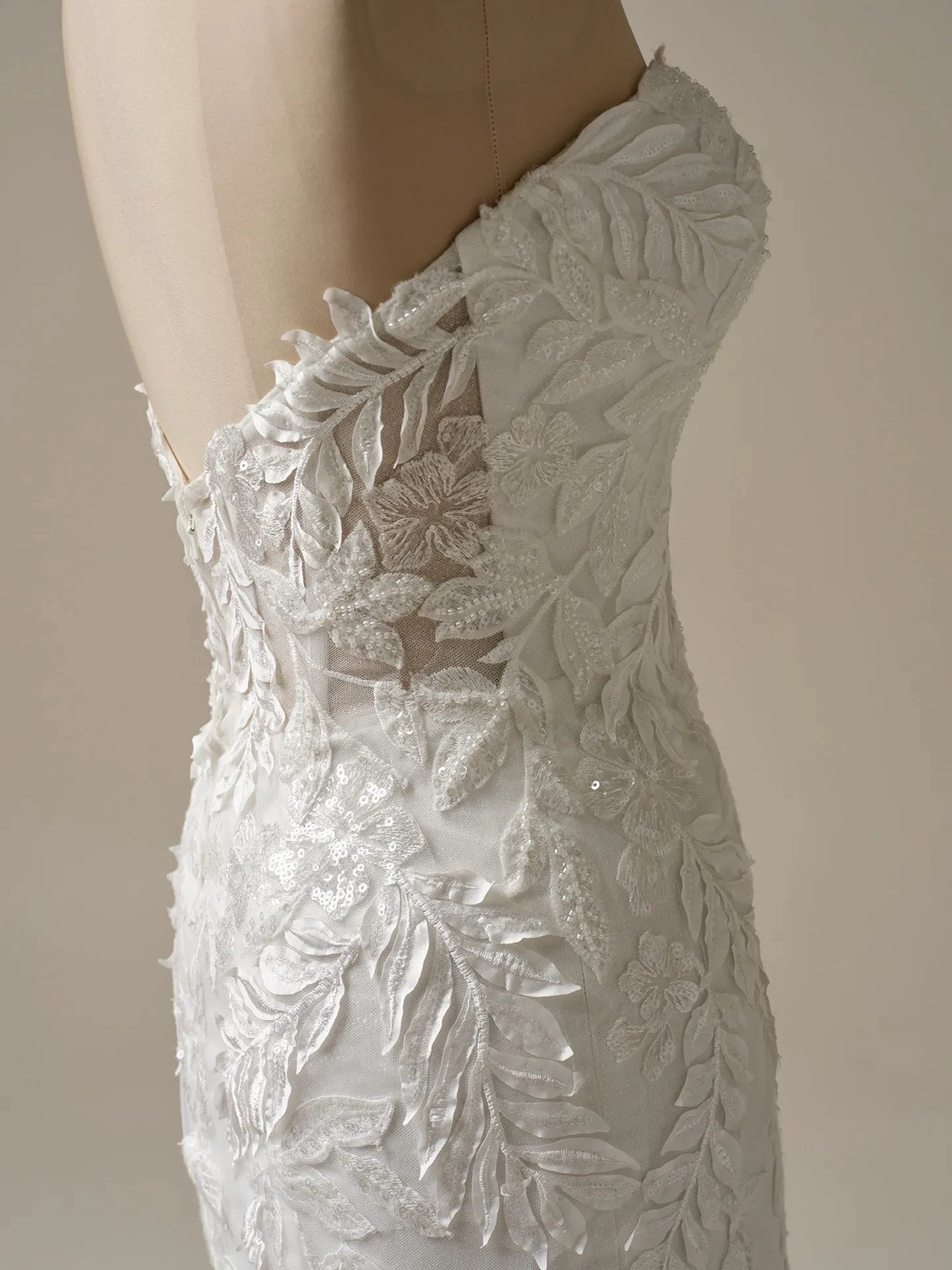 Wedding Dress Off-the-Shoulder Sleeveless Strapless Sweetheart Neckline Mermaid Cultivate oneself Lace Beaded Bridal Gown Formal Wear Dress