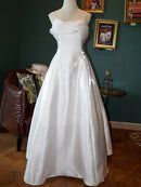 Wedding Dress A Line Vintage Spaghetti Straps Backless Elegant Formal Dresses