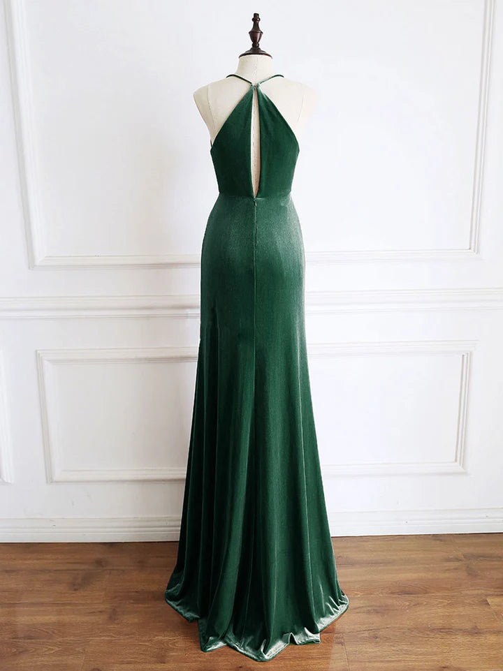 Mermaid Cultivate oneself Velvet Long Prom Dress Formal sexy Fashion Party dress