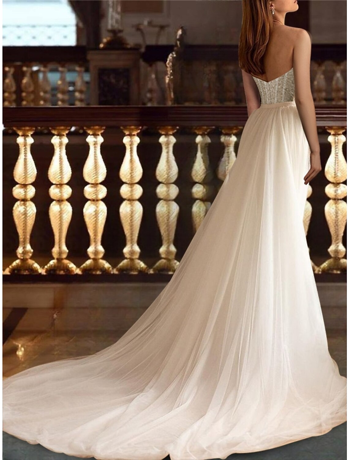 Reception Formal Wedding Dresses Mermaid / Trumpet Sweetheart Sleeveless Court Train Lace Bridal Gowns With Pleats Pearls